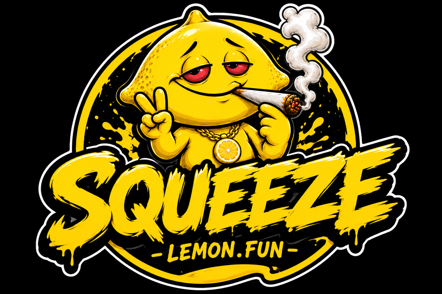 Squeeze lemon.fun illustrated logo